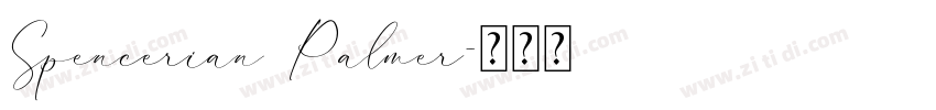 Spencerian Palmer字体转换